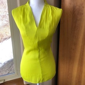 Chartreuse Silky Tank
